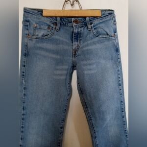 Levis 518 Super low Boot Cut Jeans Blue Denim    Women's Juniors Size 9 Short